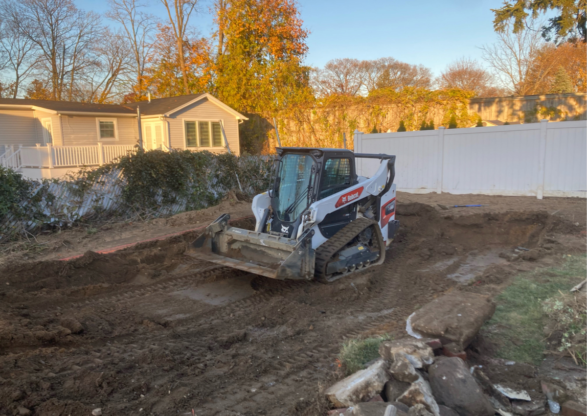 Grading an uneven yard